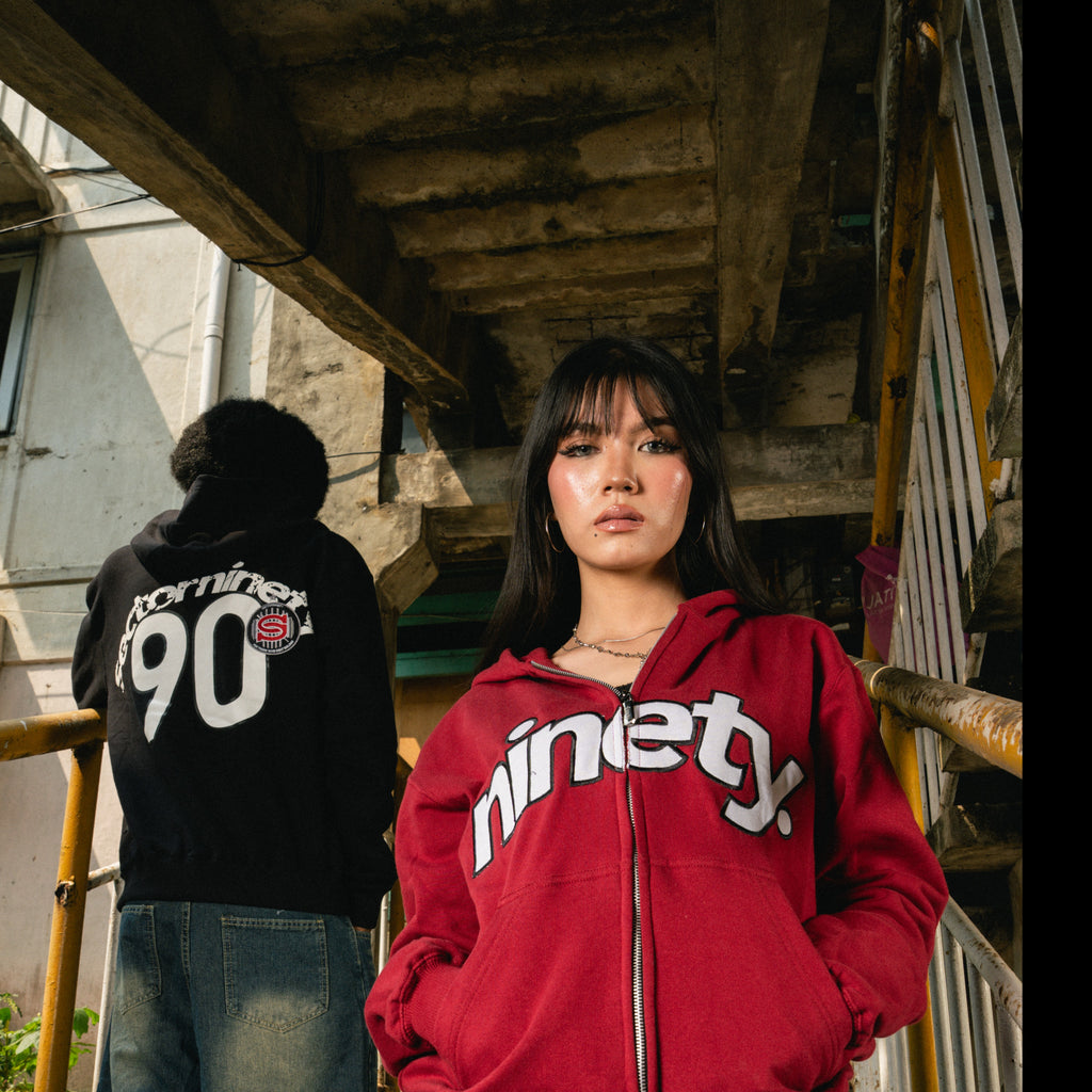 Ninety OG Hoodie Maroon